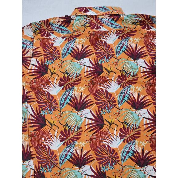 Mens Enlision Hawaiian Tropical Short Sleeve Polyester Hawaiian Shirt 2XL NWT - Picture 6 of 6